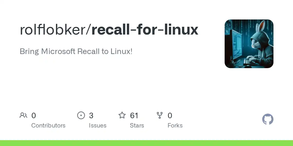https://opengraph.githubassets.com/bed559bbe75862654bbcdd493815b0f900a773fe53fef0c7f369cbdda4349dca/rolflobker/recall-for-linux